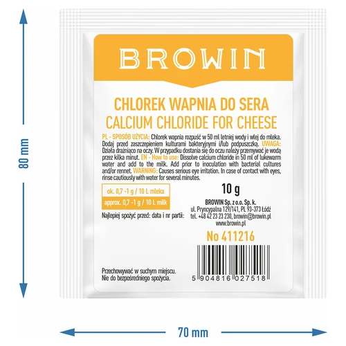 Kalsiumkloridi juustonvalmistukseen, 10 g - 11