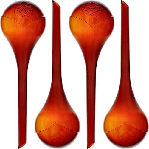 Kastelupallot kasveille, meripihkanväriset läpinäkyvät, 400 ml, 4 kpl  - 1 