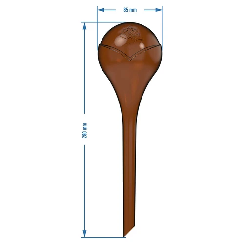 Kastelupallot kasveille, meripihkanväriset läpinäkyvät, 400 ml, 4 kpl - 5