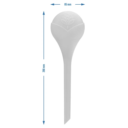Kastelupallot kasveille, valkoiset puoliläpinäkyvät, 400 ml, 4 kpl - 5
