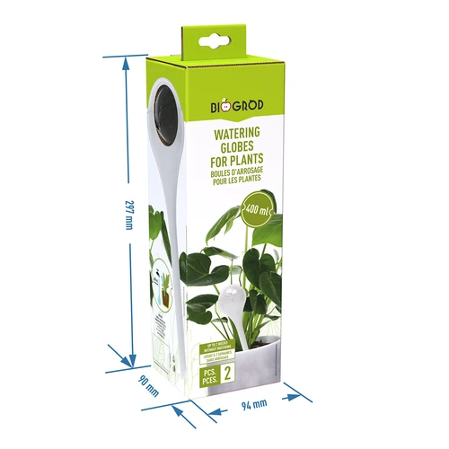 Kasvien kastelupallot, läpinäkyvät, 400 ml, 2 kpl - 6