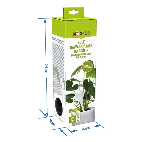 Kasvien kastelupallot, mustat mattapintaiset, 400 ml, 2 kpl - 4