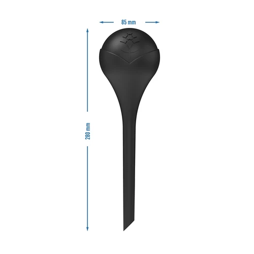 Kasvien kastelupallot, mustat mattapintaiset, 400 ml, 2 kpl - 6