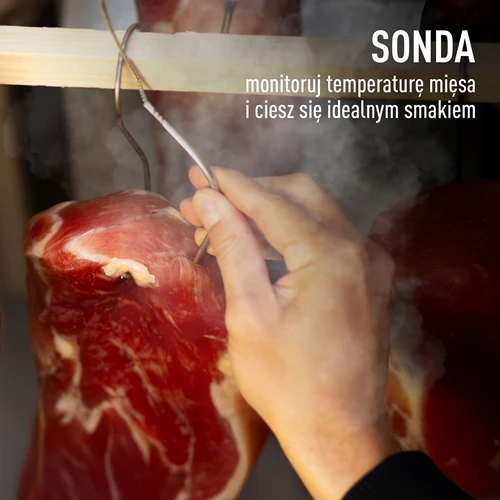 Kehyksetön dragON PLYWOOD NATURE -savustinkaappi Wi-Fi-ohjaimella, 200 L - 13