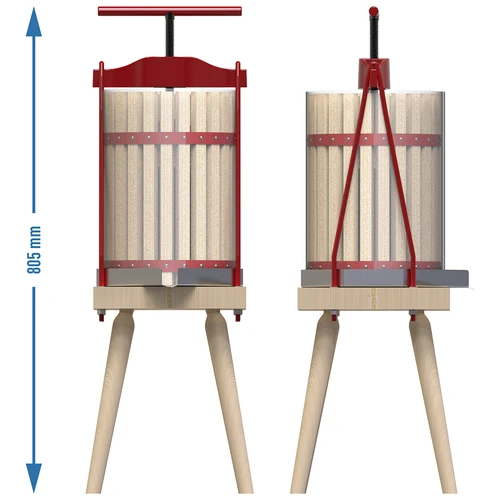 Kehysprassi hedelmille – puukorilla, 10L - 6