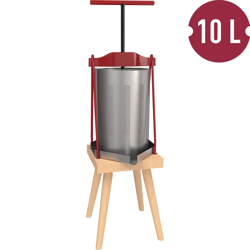 Kehysprensa hedelmille – metallikorilla, 10L - 2