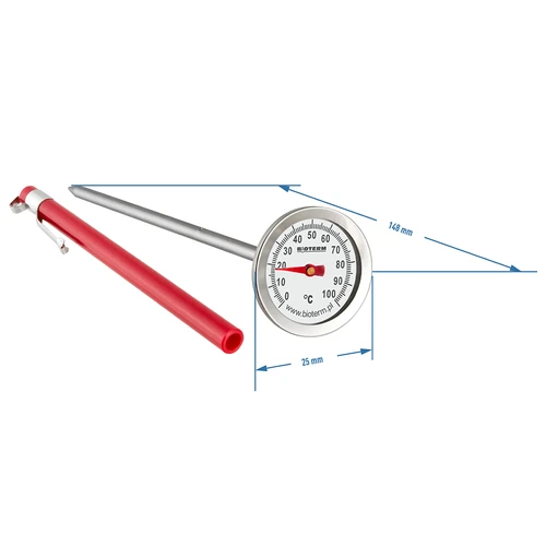 Keittiömittari (0°C - +100°C) 12,3cm - 2