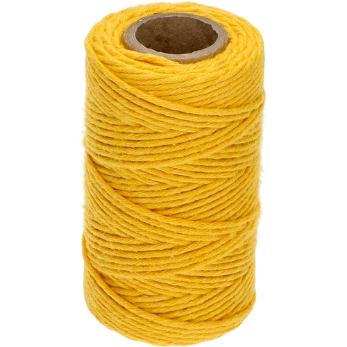 Keltainen puuvillanyöri 2 mm/55 m/100 g  - 1 