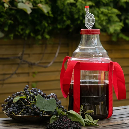 Kevyt, särkymätön viinipallo hihnoilla, 10 L - 8