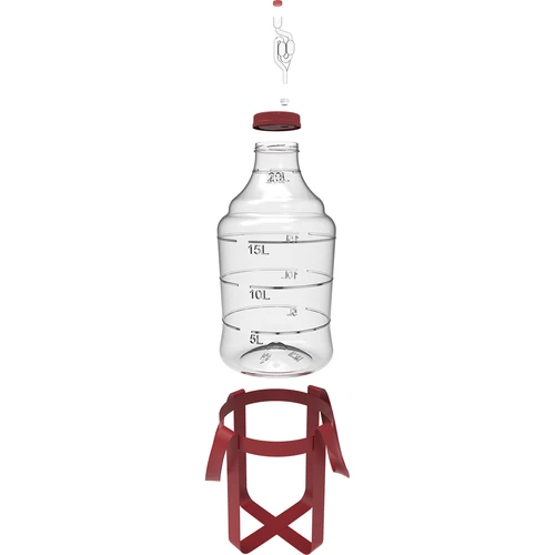 Kevyt, särkymätön viinipallo hihnoilla, 20 L - 2