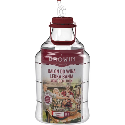 Kevyt, särkymätön viinipallo kahvalla, 20 L - 3