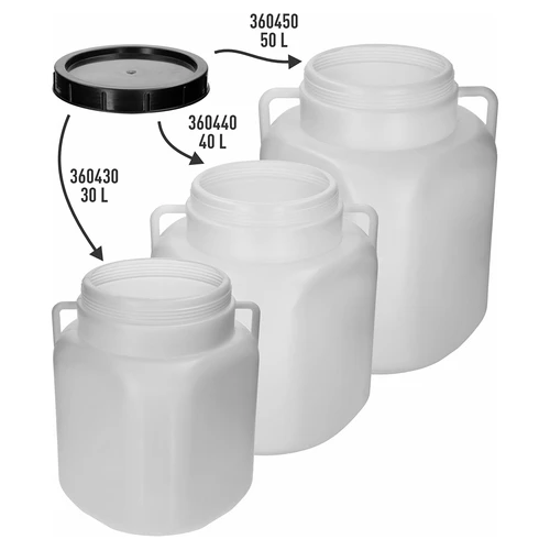 Kierrekansi neliömäisiin tynnyreihin 30, 40 ja 50 L, ø 22 cm - 3