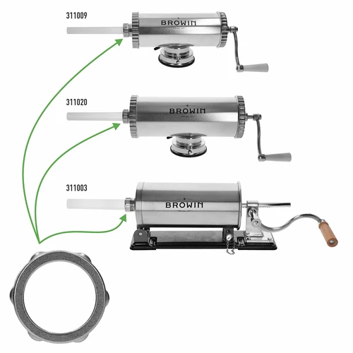Kierremutteri Browin-makkaratäyttimiin (311003, 311009, 311020) - 3