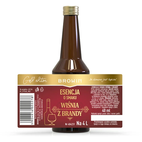 Kirsikka brandyllä -makuesanssi, 40 ml - 4 L:lle - 4