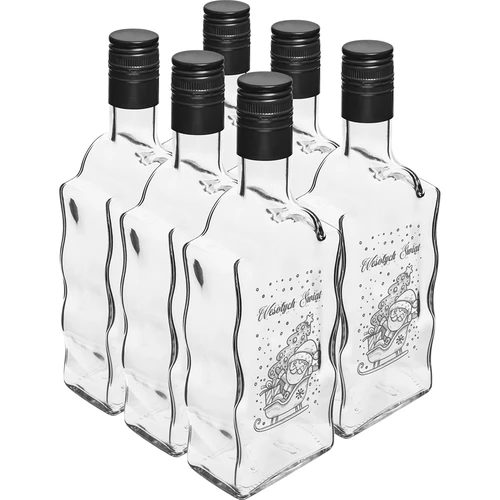 Klasztorna-pullo 500 ml kierrekorkilla, Joulupukki-painatus, 1 kpl - 4