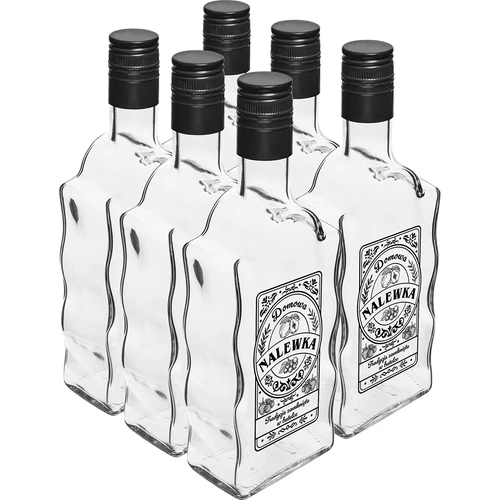 Klasztorna-pullo 500 ml kierrekorkilla, ”Nalewka”-painatus, 1 kpl - 4