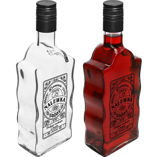 Klasztorna-pullo 500 ml kierrekorkilla, ”Nalewka”-painatus, 1 kpl - 3