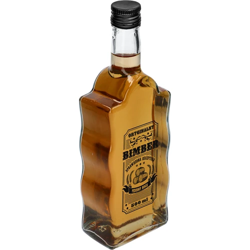 Klasztorna-pullo 500 ml ruuvikorkilla, Bimber-painatus, 1 kpl - 2