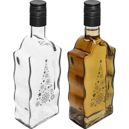 Klasztorna-pullo 500 ml kierrekorkilla, painatus ”Joulukuusi”, 1 kpl - 3