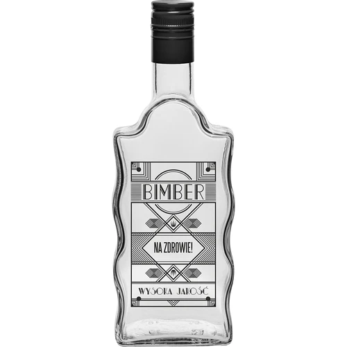 Kluosteripullo 0,5 L, kierrekorkilla ja painatuksella Bimber - 2