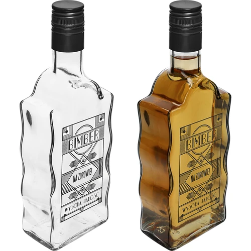 Kluosteripullo 0,5 L, kierrekorkilla ja painatuksella Bimber - 4