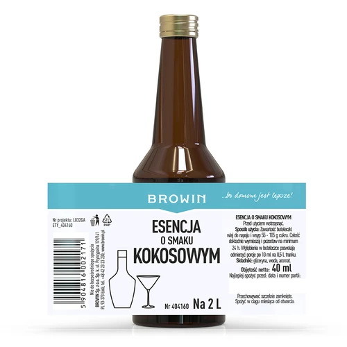 Kookoksen makuinen esanssi 2 L - 40 ml - 5