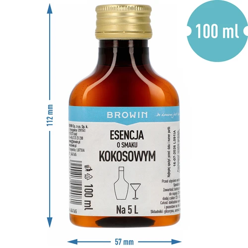 Kookoksen makuinen esanssi, 5 L - 100 ml - 7