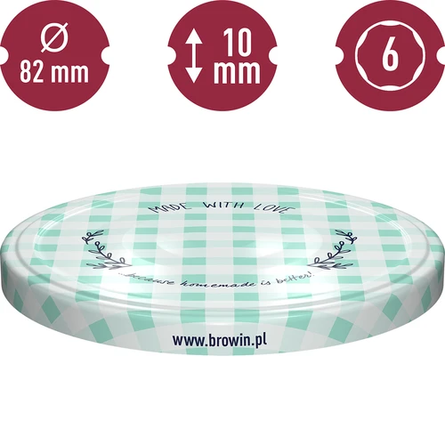 Korkki fi 82/6 ruudullinen - 10 kpl - 10