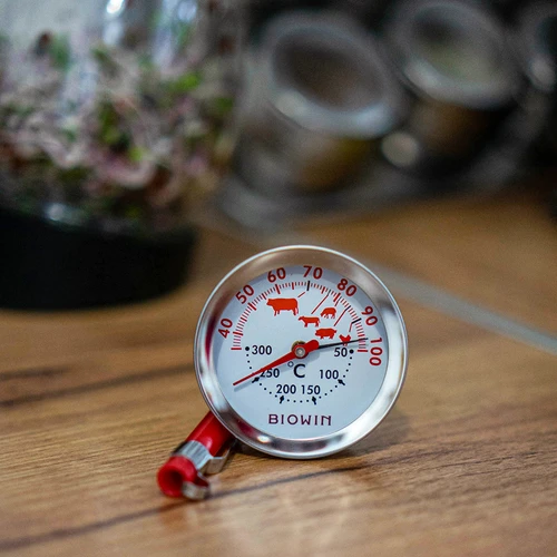 Lämpömittari kaksoisasteikolla (30°C - 100°C) / (50°C - 300°C) 13,0cm - 4