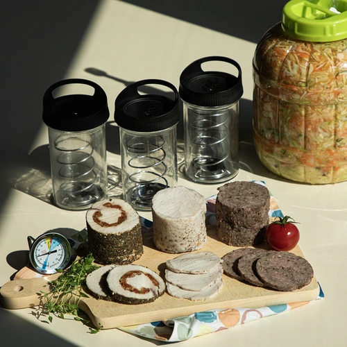 Lasinen kinkku- ja leikkelemuotti 450 g - 12