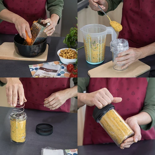 Lasinen kinkkupuristin 450 g - 11