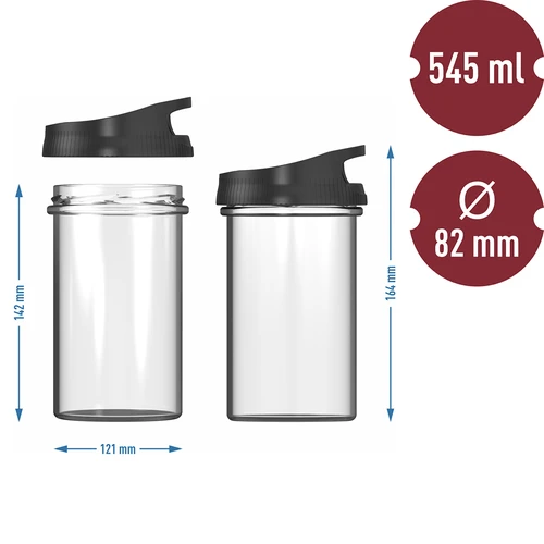 Lasinen kinkkupuristin 450 g - 9