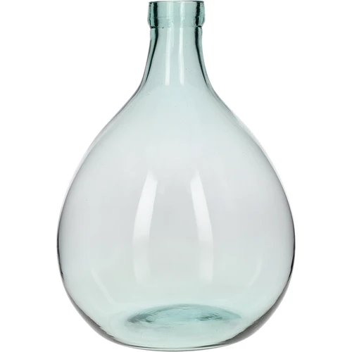 Lasinen viinipullo 5 L - muovikorissa - 2