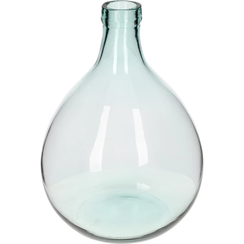 Lasinen viinipullo 5 L - muovikorissa - 4