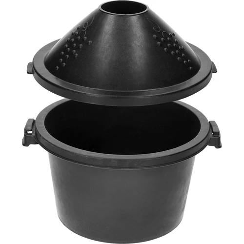 Lasinen viinipullo 5 L - muovikorissa - 5