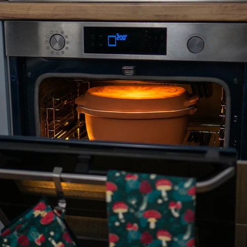 Lasitettu roomalainen pata 4,5 L (meanderit) - 18