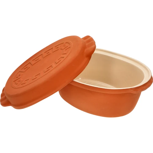Lasitettu roomalainen pata 4,5 L (meanderit)  - 1 