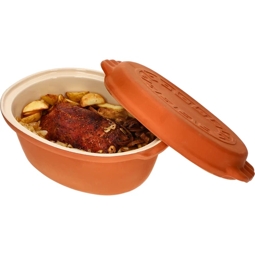 Lasitettu roomalainen pata 4,5 L (meanderit) - 10