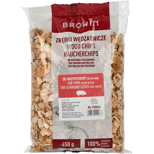 Lastut savustukseen/grillaukseen sianlihalle - sekoitus (70% leppä, 30% pyökki), 450 g, kl.10  - 1 
