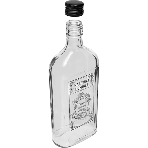 Taskumattipullo 500 ml kierrekorkilla, painatus ”Nalewka domowa”, 1 kpl - 3
