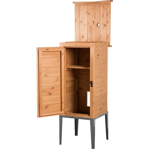 Lehtikuusesta valmistettu savustuskammio, 200L, ruostumattomasta teräksestä valmistetulla jalustalla - 2