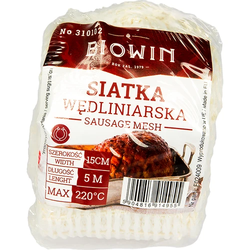 Lihaverkko, koko 15 cm x 5 m, lämmönkestävyys jopa 220°C - 3