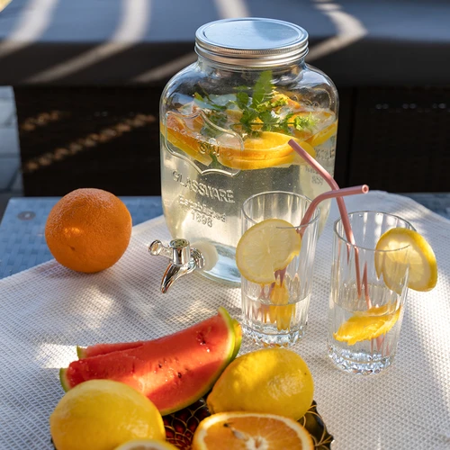 Limonadapurkki hanalla - lasinen, 4 L - 6