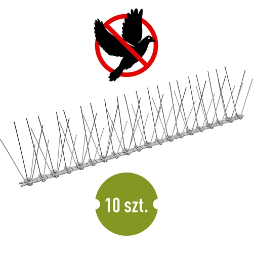 Lintupiikit, muovisella listalla, 10 kpl  - 1 