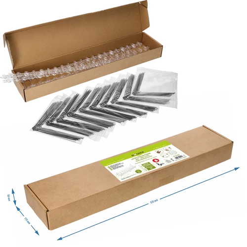 Lintupiikit, muovisella listalla, 10 kpl - 10