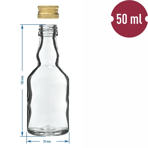 Maluch-pullo 50 ml kierrekorkilla - 10 kpl - 6