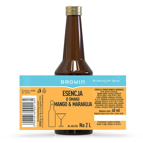 Mango & passionhedelmän makuinen esanssi 2 L:lle - 40 ml - 5