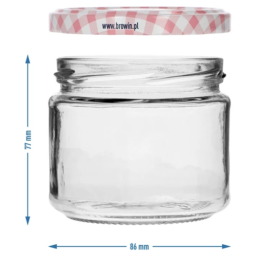 Matala purkki 330ml - värillisellä kannella fi 82/6, 6kpl. - 7