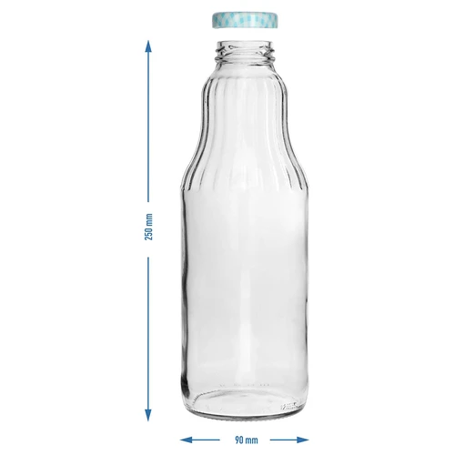 Mehupullo 1 L kierrekorkilla - fi 43 - 9