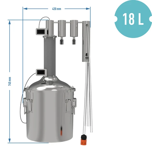 Modulaarinen tislaaja 18 L Munin convex - 13